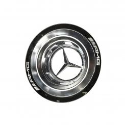 Coprimozzo AMG/Ring argento/logo nero