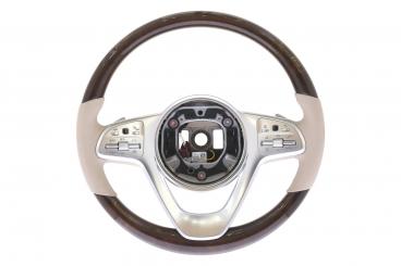 Volante in pelle e legno/ART