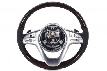 Volante in pelle e legno/ART