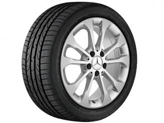 Cerchio in alluminio a 5 doppie razze 