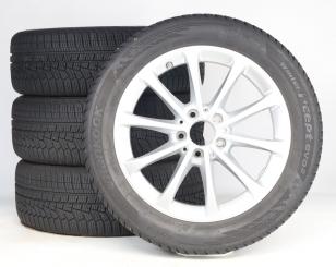 Set di ruote invernali in lega da 17 pollici con pneumatici Hankook per Classe B 247, CLA 118 e altri, Mercedes-Benz originale