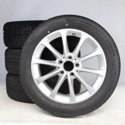 Set di ruote invernali in lega da 17 pollici con pneumatici Hankook per Classe B 247, CLA 118 e altri, Mercedes-Benz originale