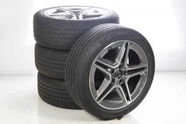 Set di ruote estive in lega da 18 pollici con pneumatici Continental per Classe A 177, CLA ShootingBrake X118 e altri, Mercedes-AMG originale