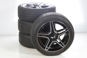 Set di ruote estive in lega da 18 pollici con pneumatici Continental per Classe A 177, CLA ShootingBrake X118 e altri, Mercedes-AMG originale