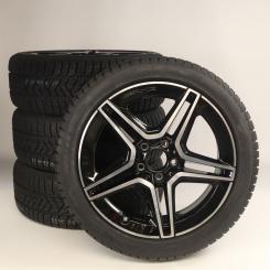 Set di ruote invernali in lega da 18 pollici con pneumatici Pirelli per CLA 118, Classe A 177 e altri, Mercedes-AMG originale