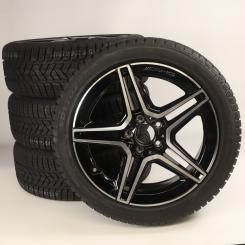 Set di ruote invernali in lega da 18 pollici con pneumatici Pirelli per CLA 118, Classe A 177 e altri, Mercedes-AMG originale