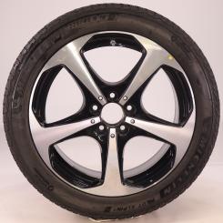 Ruota completa Alu Michelin/Pilot Alpin Cerchio a 5 razze 