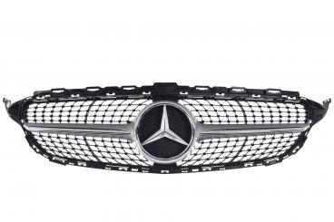 Mascherina del radiatore argento iridium opaco con Stella Me 