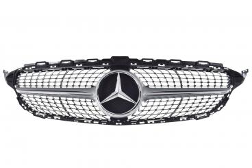 Mascherina del radiatore argento iridium opaco con Stella Me 
