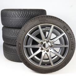 Set di ruote invernali in lega da 18 pollici con pneumatici Michelin per Classe C 206, Mercedes-AMG originale