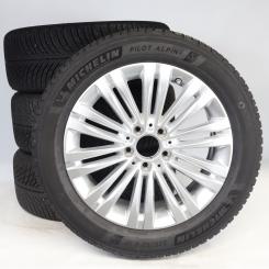 Set di ruote invernali in lega da 17 pollici con pneumatici Michelin per Classe C 206, Mercedes-Benz originale