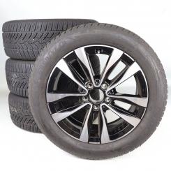 Set di ruote invernali in lega da 17 pollici con pneumatici Goodyear per Classe C 206, Mercedes-Benz originale