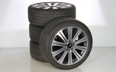 Set di ruote estive in lega da 19 pollici con pneumatici Michelin per Classe E 213, Classe E-Coupé 238, Mercedes-Benz originale