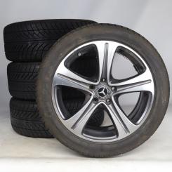 Set di ruote invernali in lega da 18 pollici con pneumatici Goodyear per Classe E 213, Mercedes-Benz originale