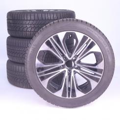 Ruote complete set 19 pollici alluminio CONTINENTAL Classe E 