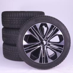Ruote complete set 19 pollici alluminio CONTINENTAL Classe E 