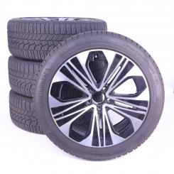 Ruote complete set 19 pollici alluminio CONTINENTAL Classe E 
