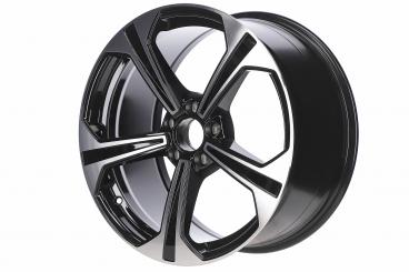 Cerchio in alluminio a 5 razze 