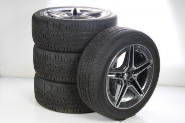 Set di ruote invernali in lega da 19 pollici con pneumatici Hankook per Classe S 223, Mercedes-AMG originale