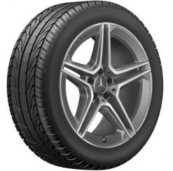 Cerchio in alluminio AMG a 5 doppie razze 