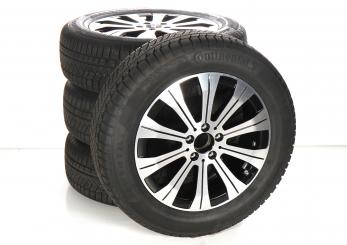 Ruote complete set 18 pollici alluminio CONTINENTAL Classe E 