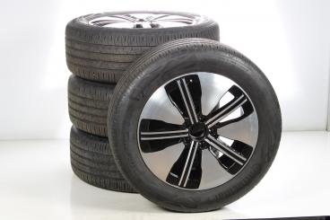 Ruote complete set 18 pollici alluminio CONTINENTAL Classe E 