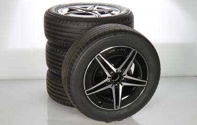 Ruote complete set AMG da 18 pollici in alluminio Bridgeston 