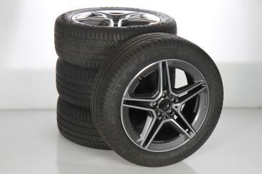 Set di ruote estive in lega da 19 pollici con pneumatici Continental per Classe GLA H247, Classe GLB X247, Mercedes-AMG originale