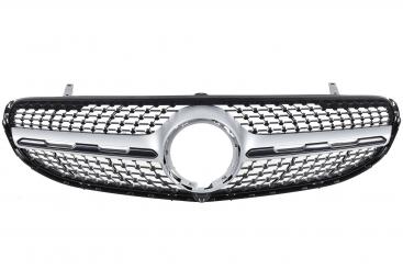 Mascherina del radiatore argento iridium opaco SRV 