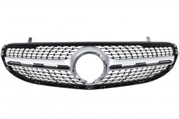Mascherina del radiatore argento iridium opaco SRV 