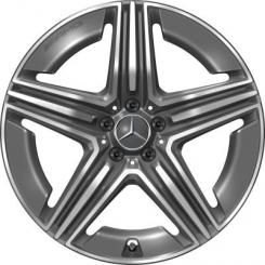 Cerchio in alluminio AMG a 5 doppie razze 