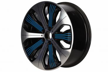 Cerchio in alluminio a 5 razze 