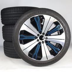 Set di ruote estive in lega da 21 pollici con pneumatici Goodyear per EQS 297, Mercedes-Benz originale
