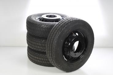Set di ruote estive in acciaio da 16 pollici con pneumatici Continental per Sprinter NCV3 906, Sprinter VS30 Hinterradantrieb 907, Mercedes-Benz originale