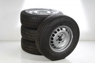 Set di ruote estive in acciaio da 16 pollici con pneumatici Continental per Sprinter VS30 Vorderradantrieb 910, Mercedes-Benz originale