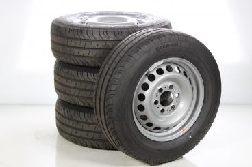 Set di ruote estive in acciaio da 16 pollici con pneumatici Continental per Sprinter VS30 Vorderradantrieb 910, Mercedes-Benz originale