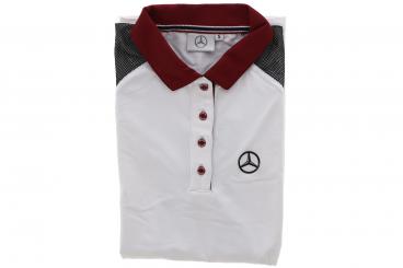 Polo da golf Collection da donna bianca/nera/plum, S 