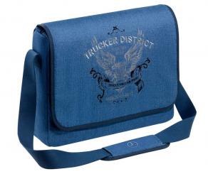 Borsa a tracolla Collection blu jeans, cotone 