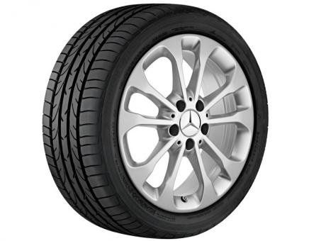 Cerchio in alluminio a 5 doppie razze 
