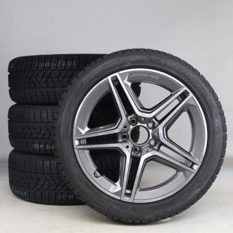 Set di ruote invernali in lega da 18 pollici con pneumatici Pirelli per CLA 118, Classe A 177 e altri, Mercedes-AMG originale