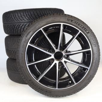 Set di ruote invernali in lega da 18 pollici con pneumatici Michelin per Classe A 177, Mercedes-AMG originale