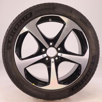 Ruota completa Alu Michelin/Pilot Alpin Cerchio a 5 razze 