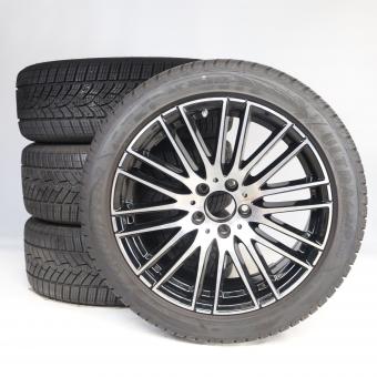 Set di ruote invernali in lega da 18 pollici con pneumatici Goodyear per Classe C 206, Mercedes-Benz originale