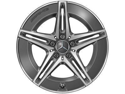 Cerchio in alluminio AMG a 5 doppie razze 