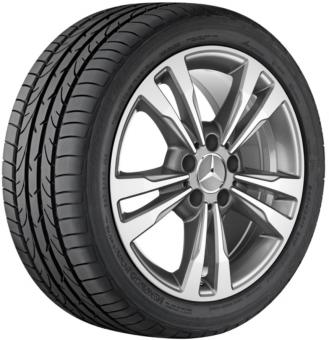 Cerchio in alluminio a 5 doppie razze 