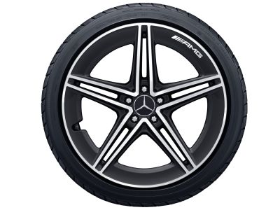 Cerchio in alluminio AMG a 5 doppie razze 