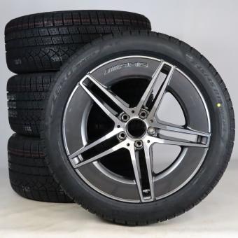 Set di ruote invernali in lega da 19 pollici con pneumatici Pirelli per Classe E 214, Mercedes-AMG originale