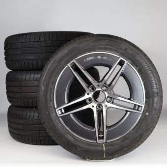 Set di ruote estive in lega da 18 pollici con pneumatici Bridgestone per Classe E 214, Mercedes-AMG originale
