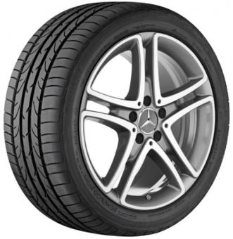 Cerchio in alluminio a 5 doppie razze 