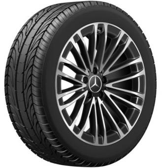 Cerchio in alluminio a 10 doppie razze 